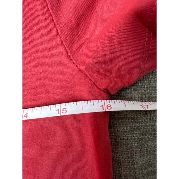 Mighty Fine Red Christmas Tree T-Shirt With Leopard Print Design Womens Size S - Picture 5 of 6